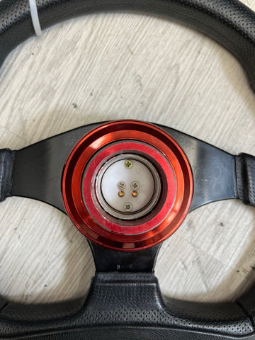 BMW 01-06 E46 M3 FRONT LEATHER STEERING WHEEL MOMO