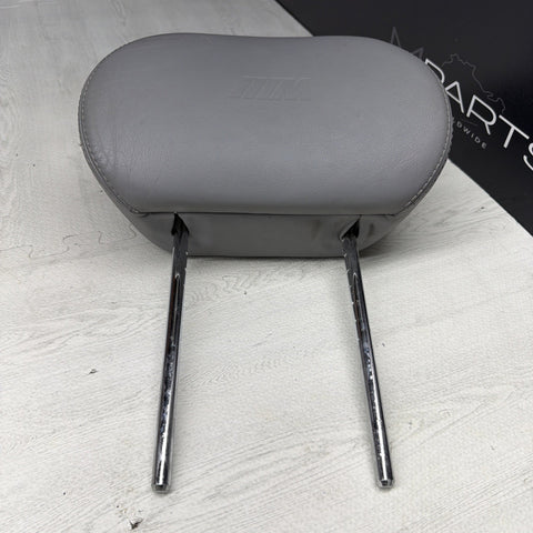 BMW E46 M3 01-06 Front Seat Headrest Head Rest Gray OEM