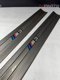 96-99 BMW E36 M3 Coupe / Convertible Door Sills Trims Pair Grey OEM