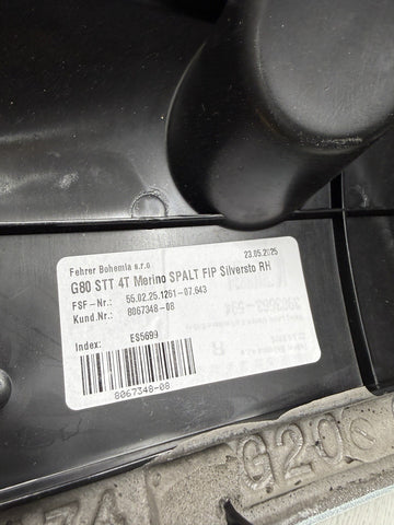 BMW 21-26 G20 G80 M3 Sedan Rear Seats Bench Bolsters Silverstone Leather