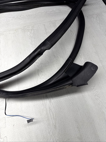 BMW E46 M3 01-06 Left Driver Side Door Weather Strip Seal Black OEM