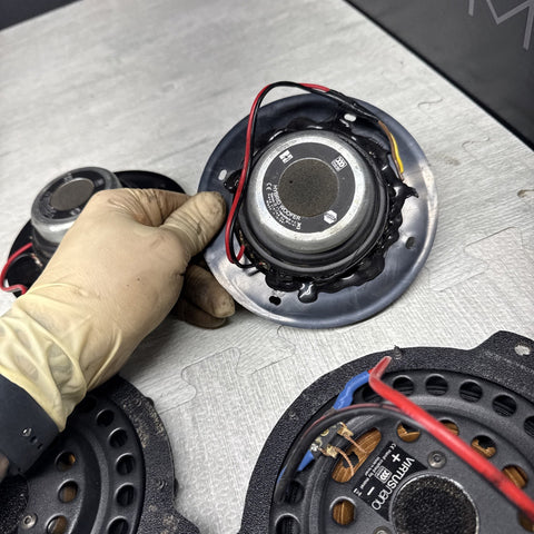 01-06 BMW E46 M3 Upgraded Speakers Morel Virtus Nano Hybrid Woofer Convertible