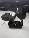 NEW CHANEL Mini 25 Hobo Bag Black Quilted Gold Chain  Women's Shoulder Strap