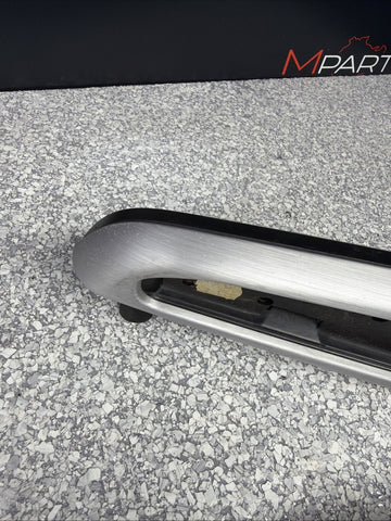 01-06 BMW E46 M3 Brushed Aluminum/Black Door Trim Armrests Front Rear Coupe
