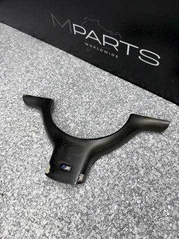 OEM 01-06 BMW E46 M3 Lower Steering Wheel Trim Cover Plate Black
