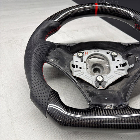 08-13 BMW E90 E92 E93 M3 OHC Carbon fiber Steering Wheel Tri Stitched Manual