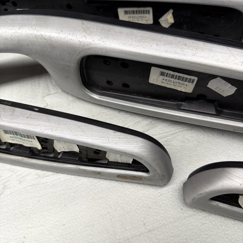 01-06 BMW E46 M3 Convertible Interior Armrests Trim Set Brushed Aluminum