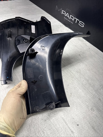 01-06 BMW E46 M3 Left Right Kick Dead Pedals Covers Trims Panels Genuine Black