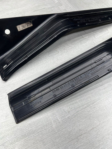 OEM BMW E36 M3 Sedan Front & Rear Left Right Door Sill Trim Cover Set Black