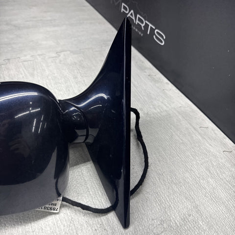 01-06 BMW E46 M3 Left Driver Side View Mirror Carbon Black