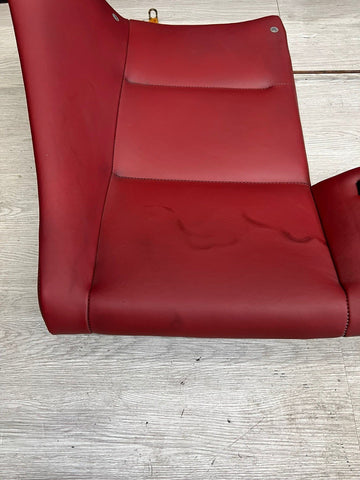 BMW 01-06 E46 M3 Convertible Rear Seat Back Rest Imola Red Leather Backrest