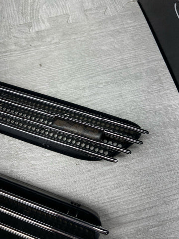 01-06 BMW E46 M3 Left Right Fender Vent Grilles Grills Trims Chrome Genuine OEM