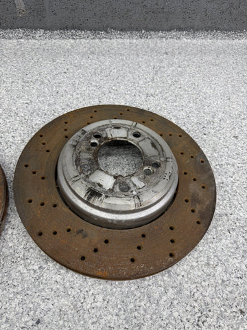 08-13 BMW E90 E92 E93 M3 Rear Brakes Rotors 2283803 2283804
