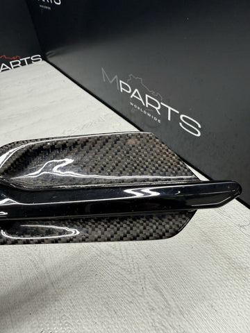2019-2021 BMW F87 M2 Competition Left Fender Grille Trim Insert Carbon Fiber