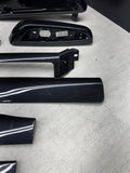 01-06 BMW E46 M3 Convertible Interior Armrests Trim Set Piano Black *NOTES