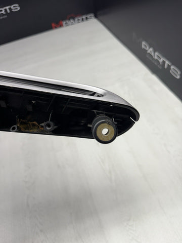 01-06 BMW E46 M3 Brushed Aluminum/Black Door Trim Armrest Front Left Driver