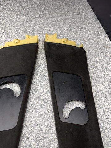 99-03 BMW E39 M5 B-Pillar Column Interior Upper Cover Pair Alcantara OEM