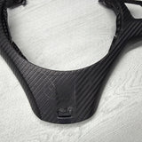 08-13 BMW E90 E92 E93 M3 Lower Steering Wheel Trim Cover Plate Black Wrapped