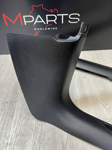 15-18 Porsche Macan Front Door Sills Scuff Plates Trims Covers Black
