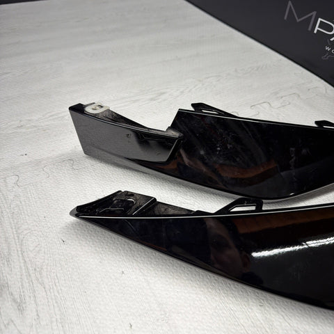 OEM BMW 21-26 G80 G82 G83 M3 M4 Front Bumper Right Driver Lower Moldings Black