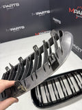 Gloss Black Front Kidney Grilles Grills 2004-2010 BMW E63 E64 645Ci 650i M6