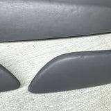 01-06 BMW E46 M3 Convertible Door Upper Arm Rest Armrest Pads Grey Gray *Notes*