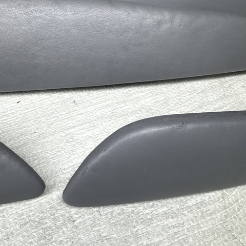 01-06 BMW E46 M3 Convertible Door Upper Arm Rest Armrest Pads Grey Gray *Notes*