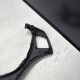 08-13 BMW E90 E92 E93 M3 Lower Steering Wheel Trim Cover Plate Black Wrapped