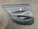 BMW 21-24 G80 M3 Sedan OEM Rear Left Driver Door Card Panel Black