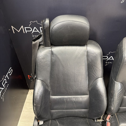 01-06 BMW E46 M3 Convertible Interior Front Heated Seats Black *Notes*
