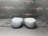 2001-2006 BMW E46 M3 Coupe Front Seat Headrests Grey Leather OEM