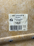 00-06 BMW E46 325 M3 COUPE FRONT SEAT BACK REST STORAGE PANEL OEM DOVE GREY