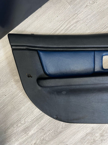 96-02 BMW Z3 M Z3M Front Left Driver Door Card Panel Cover Trim Estoril Blue