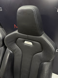 OEM 15-18 BMW F80 M3 FRONT LEATHER SEAT SEATS CUSHION INTERIOR BLACK