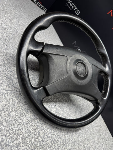 95-99 BMW E36 M3 Steering Wheel Black 4 Spoke