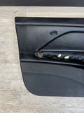 01-06 BMW E46 M3 DRIVER LEFT SIDE DOOR PANEL CARD BLACK OEM