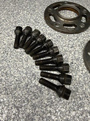 10MM Spacers + Extended Bolts PAIR 5x120 BMW E SERIES Turner Motorsport
