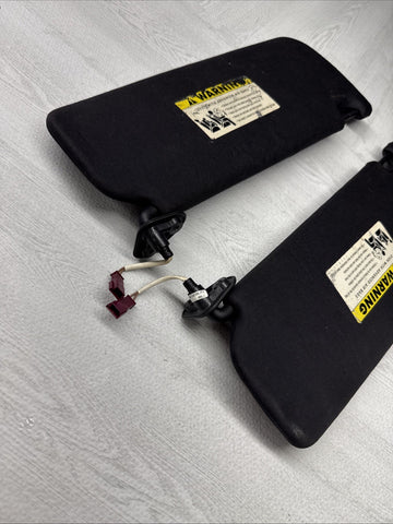 08-13 OEM BMW E92 328 335 M3 Coupe Sun Visors Black Felt