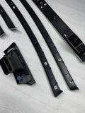 09-13 OEM BMW E92 E93 335is Dash Glacier Silver Aluminum Interior Trim Set