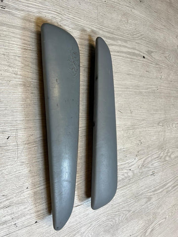 BMW E46 325 330 M3 Front Door Upper Armrest Pads Dove Grey Gray