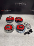 NEW 01-06 BMW E46 M3 BREMBO Big Brake Kit Red Calipers Rotors Set Plug & Play