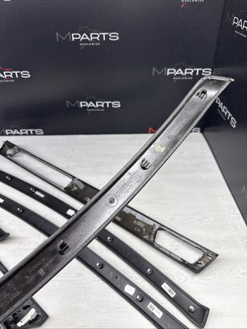 08-13 BMW E92 E93 M3 Interior Trim Set Carbon Leather OEM *4 Broken Tabs