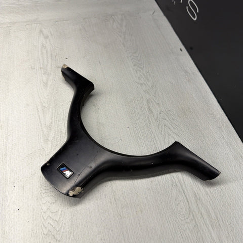 OEM 01-06 BMW E46 M3 Lower Steering Wheel Trim Cover Plate Black