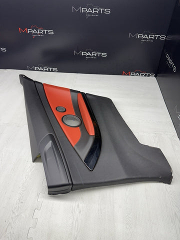 15-20 BMW F82 M4 COUPE REAR RIGHT TRIM PANEL CARD MERINO SAKHIR ORANGE