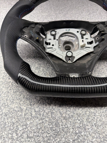 08-13 BMW E90 E92 E93 M3 OHC Carbon fiber Steering Wheel Tri Stitched DCT *Note*