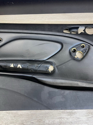01-06 BMW E46 M3 DRIVER LEFT SIDE DOOR PANEL CARD BLACK OEM
