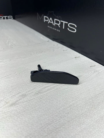 BMW 01-06 E46 M3 Passenger Headlight Washer Jet Cover Right OEM 8256180 Black