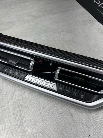 18-21 BMW G01 F97 X3 X3M CENTER DASH AC GRILLE VENT CARBON FIBER TRIM OEM