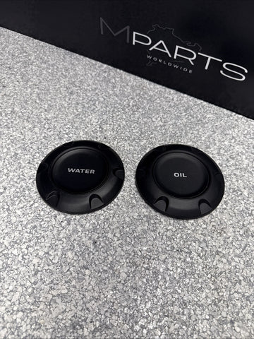15-25 Porsche Cayman 782 982 GT4 RS GT4RS Oil Water Caps Black