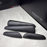 01-06 BMW E46 M3 Convertible Door Upper Arm Rest Armrest Pads Black *Notes*